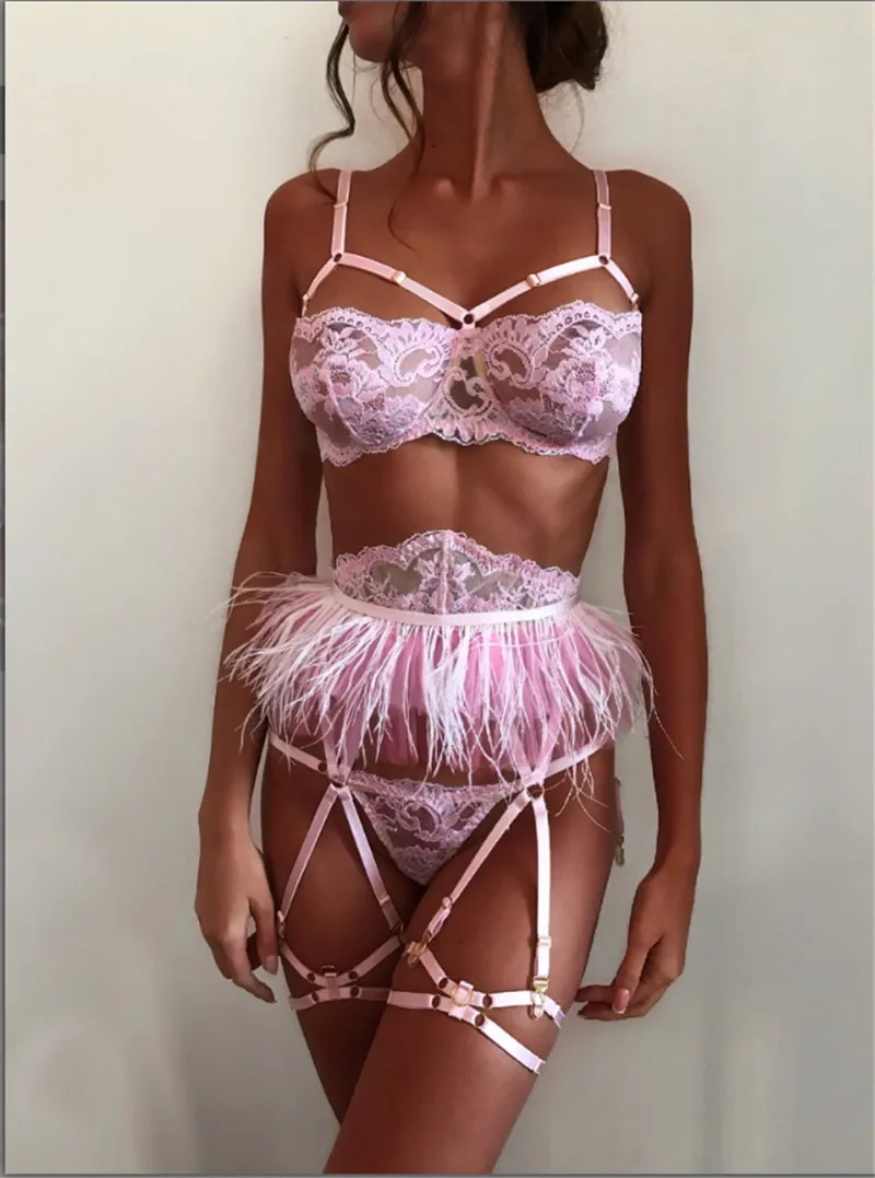 Розовый Женское сексуальное нижнее белье SISSY Babydoll кружевное нижнее белье стринги нижнее белье боди UK - Цвет: Розовый