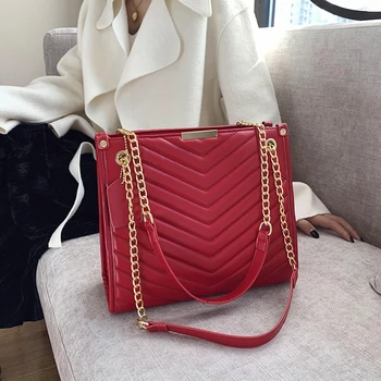 

Women New Famous Brand Chain Shoulder Bags Large-capacity Casual Shoulder Bags Fashion Tote Women Handbag