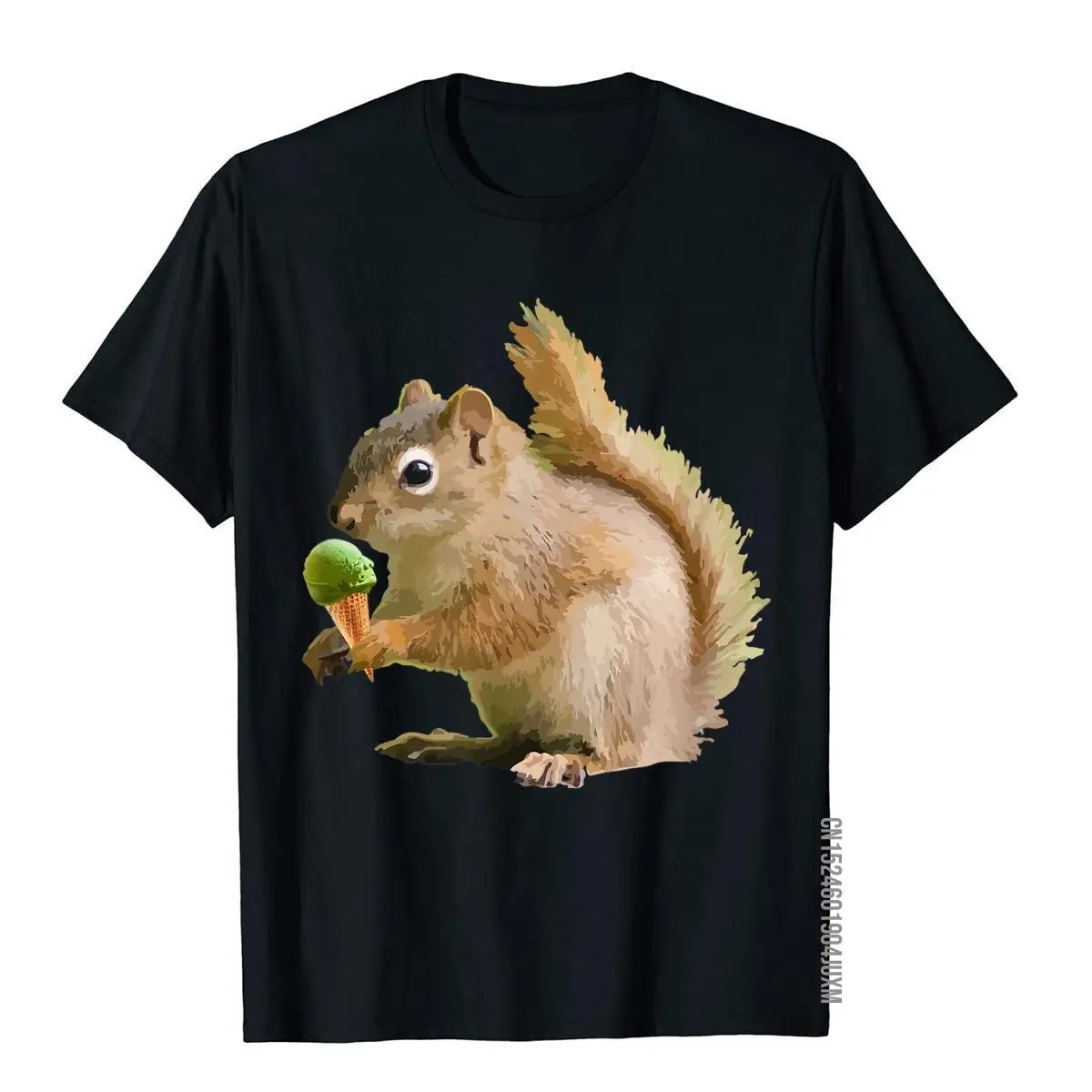 Mint Ice Cream Funny Squirrel T-Shirt Gift__97A147black