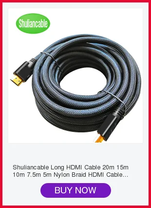 Shuliancable HDMI кабель 10 шт./лот 2,0 1,4 поддержка 4K* 2K 60Hz 1080P 3D позолоченный кабель высокоскоростной для HD tv xbox PS3 компьютера