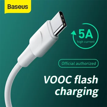 

Baseus USB Type C Cable Support VOOC Flash Charger Data Cable Type-C Charger 5A QC AFC USB Fast Charging Cable For xiaomi Huawei