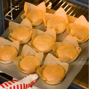 

Unbleached parchment PAPER biscuit baking sheet 20.3cm high grade brown pad for round cake pans ring non stick AIR fryer pad 100