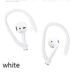 white Зажим-держатель для ушных крючков, совместимый с Airpods, беспроводной, для Bluetooth наушников, анти-потеря, силиконовый Заушник, крышка, аксессуары - Цвет: white
