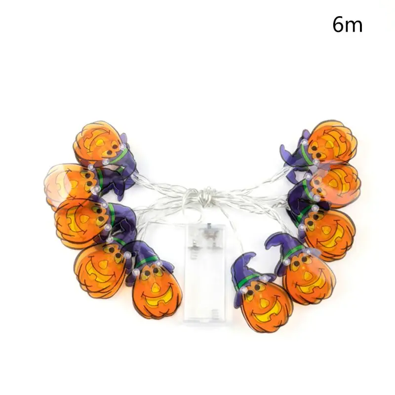 

LED String Purple hat Fairy Garland String Lights Battery Operated Halloween Garden Home Christmas Tree Decoration Lighting