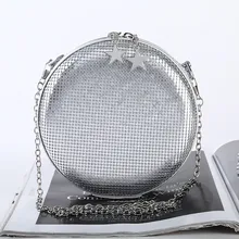 Xiniu круглая Сумка Женская Роскошная вечерняя сумка сумки женские сумки дизайнерские Серебряные вечерние клатчи через плечо сумка 8M35