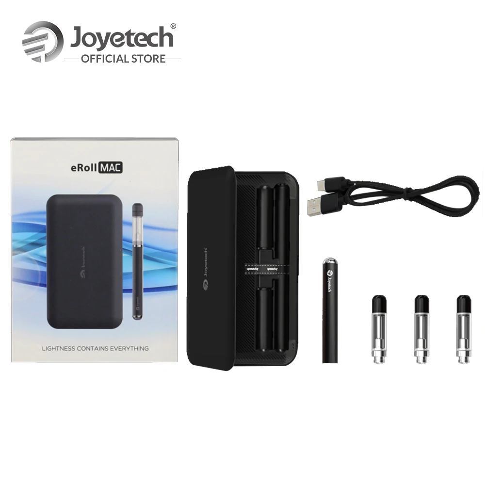 

Original Joyetech eRoll MACs Advanced Kit 180mAh Battery And 2000mAh PCC Kit 0.55ml Cartridge eRoll-C E-Cig