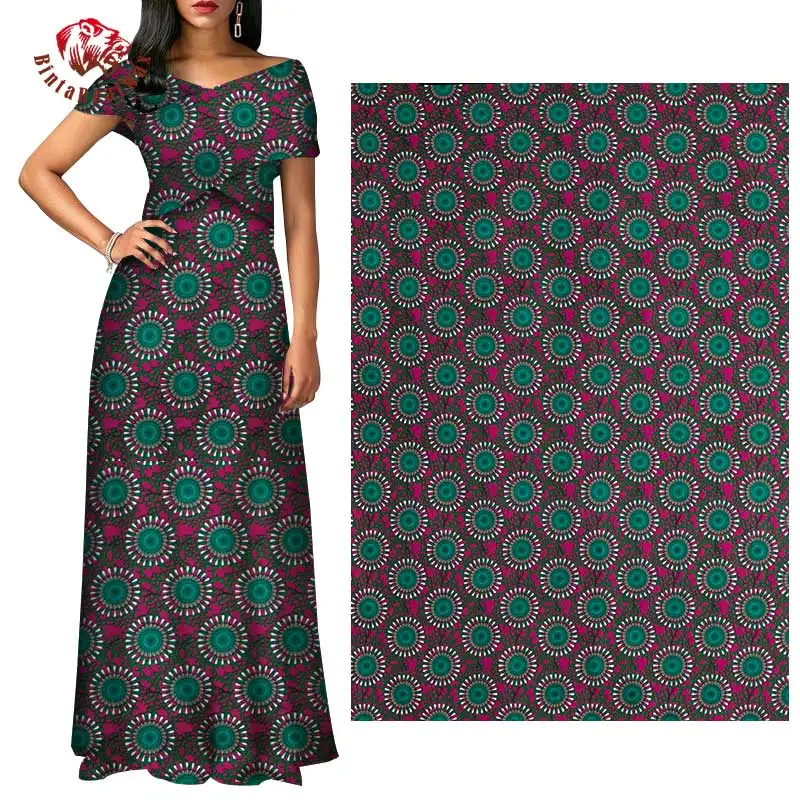 Ankara African Polyester Wax Prints Fabric African Ankara Fabric for Sewing 6 yards/lot African Fabric for Party Dress FP6255