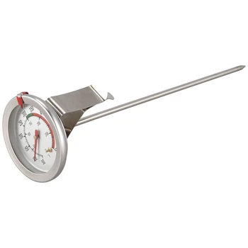 

CSS Handy 8 Inch Probe Deep Fry Meat Turkey Thermometer with 2 Inch Dial Stainless Steel for BBQ Grill Pot Pan Kettle 50℉-550℉(1
