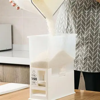 

5kg Rice Bucket Automatic Metering Rice Container Sealed Storage Insect-Proof Sealed Grain Storage Bin For Kitchen Restaurant