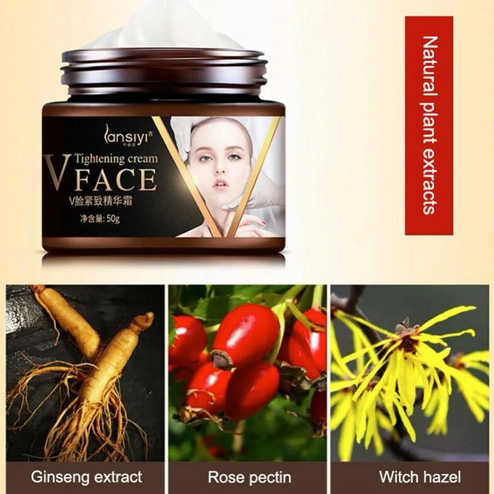 50 г V-shape линия лица подтягивающий укрепляющий коллагеновый крем двойной подбородок щек для похудения лица увлажняющий крем для похудения