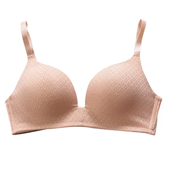 

Sexy Lingerie Push Up Solid Color Thin Bra Smooth No Rims Adjustment Casual Underwearest 2018 New Vcqy