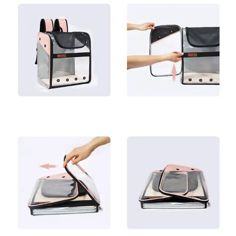 Космическая капсула пузырьковая прозрачная Pet Carrier для маленьких собак 35EF