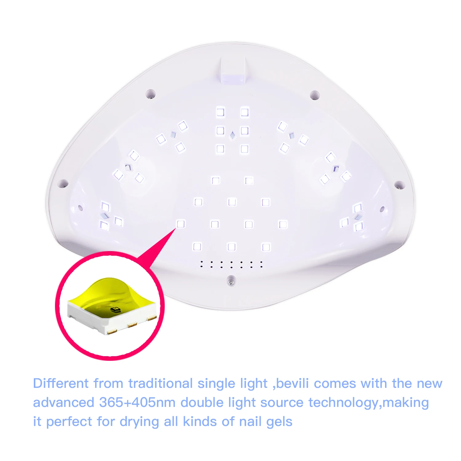 SUN5 PRO 72W UV Lamp UV LED Lamp Nail Dryer UV LED Nail Gel Polish Curing Nail Lamp with Bottom Timer LCD Display for Manicure