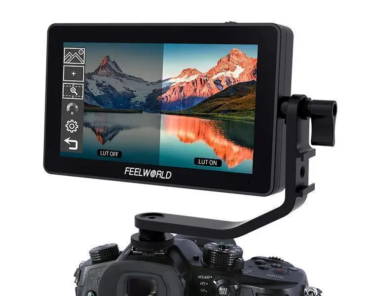 Монитор FEELWORLD F6 PLUS 4K 5 дюйма для камеры цифровой зеркальной 3D LUT сенсорный экран IPS