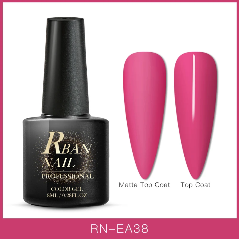 RBAN NAIL 8 мл УФ-гель для дизайна ногтей матовое верхнее покрытие лак для ногтей полуперманентный замачиваемый гель лак для ногтей гель-краска маникюрный лак - Цвет: AAS07841