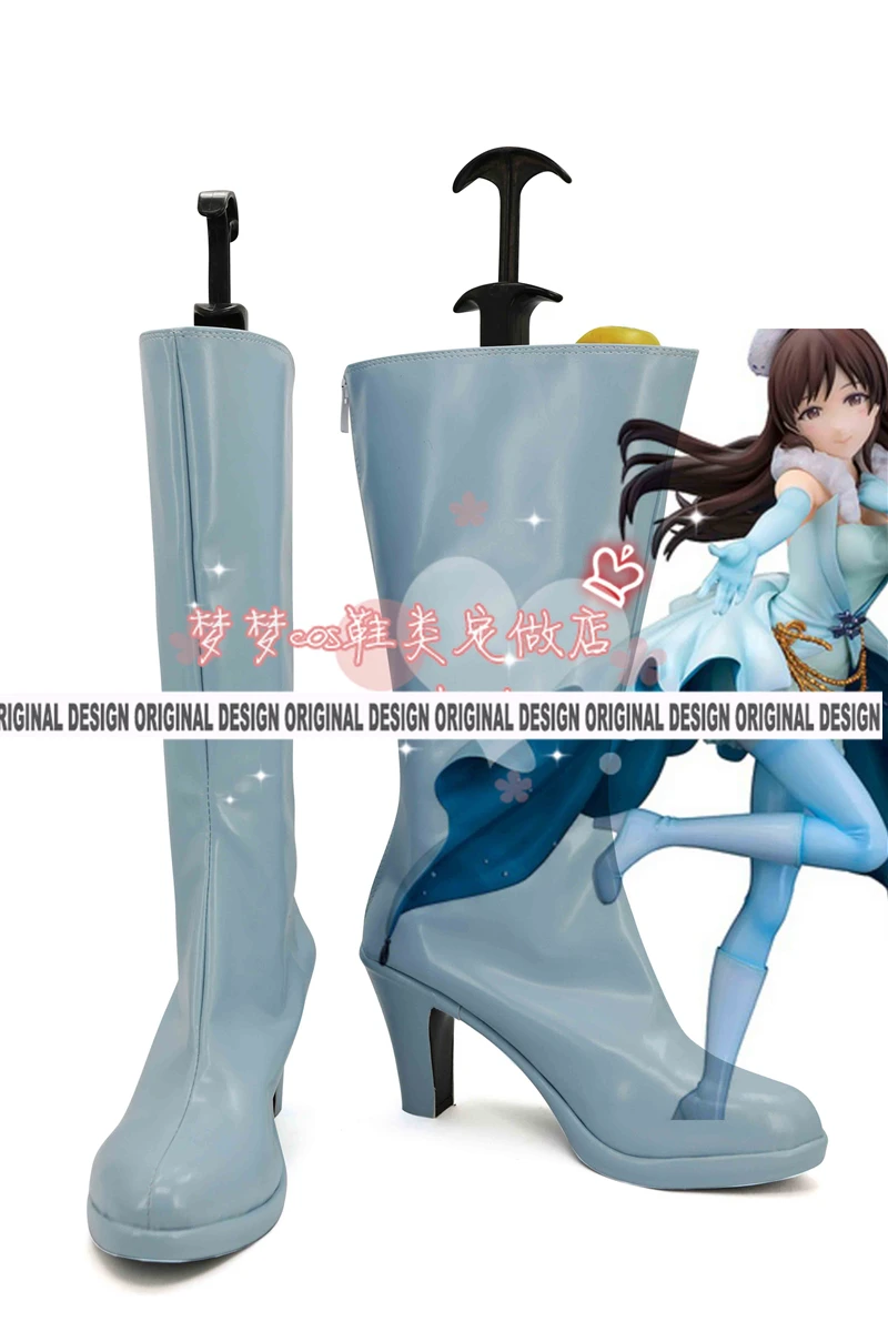 Костюм персонажей аниме «идолм Золушки» для девочек Rin Shibuya Mio Honda Riina Tada Shiki; обувь для костюмированной вечеринки - Цвет: Yellow