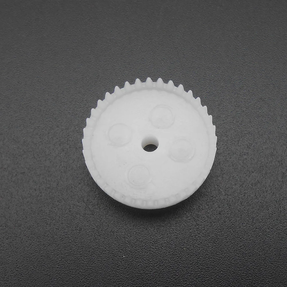 50Pcs 0.5M 36T Plastic Crown Gear 0.5 Modulus 36 Teeth Aperture 2.5mm 2.45mm Tight Distribution 5.4MM X 19MM Gears C362.5A T=36