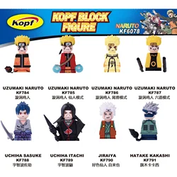 Mini figurines de Naruto, Uzumaki Naruto JIRAIYA Uchiha Sasuke Ltachi, petites particules assemblées, blocs de construction pour enfants, jouets, cadeau 