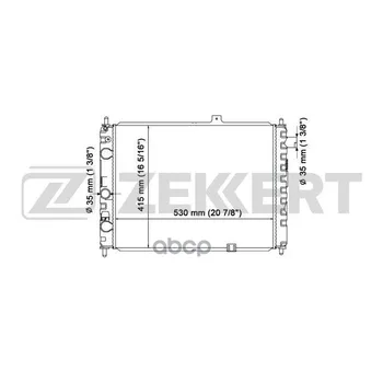 

Radiator OHL. DV. Opel Ascona C 81-kadett D 81-zekkert art. mk-1257
