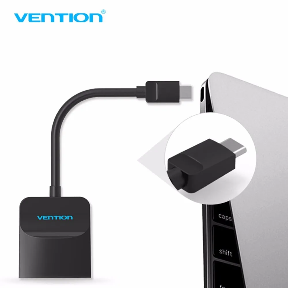 Vention CGF type-C Мужской интерфейс для VGA Женский адаптер конвертер кабель для компьютера для ТВ