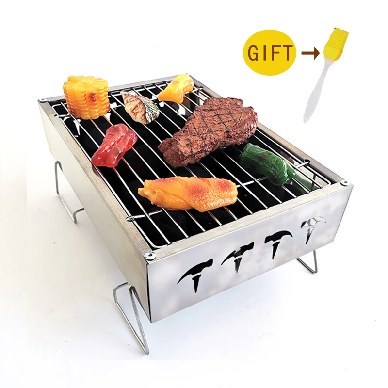 さくらや麻布堂Creative movable BBQ wheel portable stove,Outdoor black, BBQ