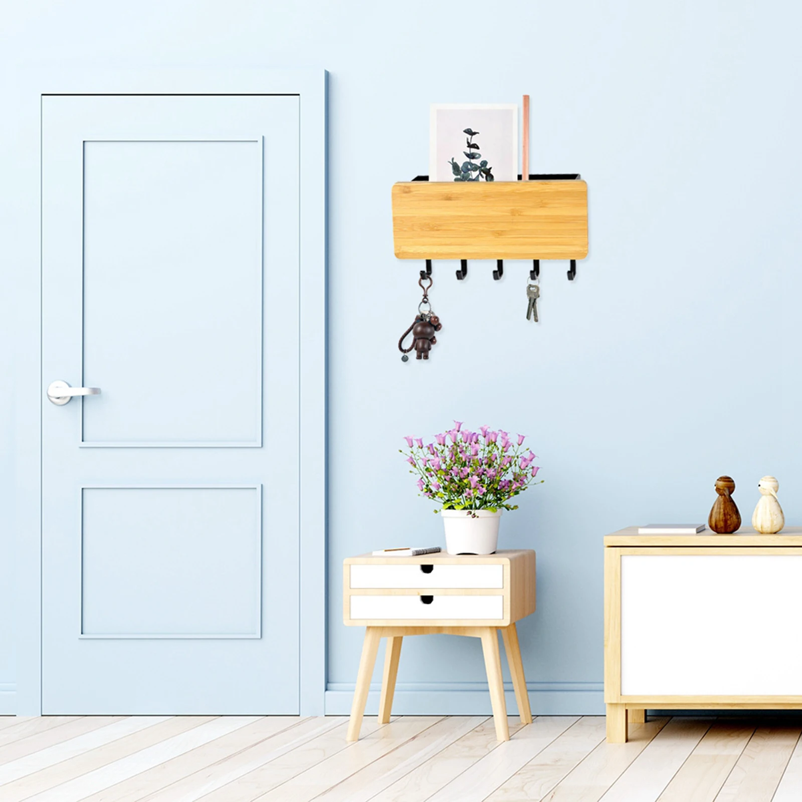 Wall Hook Dog Leash Key Holder Mail Organizer Home Organiser for Entrance Room Wall Hook Dog Leash Key Holder Mail Organizer Home Organiser for Entrance Room