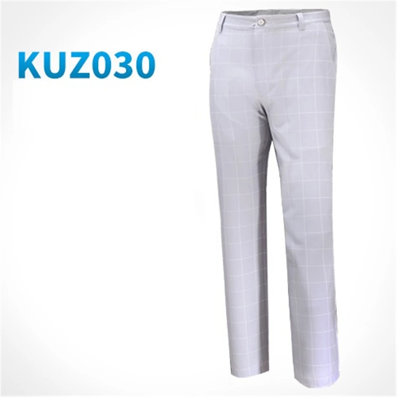 Men's Golf Pant Plaid Sports Golf Trousers High Elastic Durable Pants Male Breathable Casual Pant 4 Colors XXS-XXXL