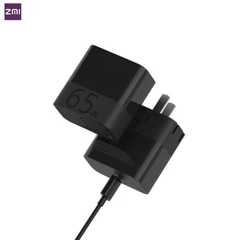 

ZMI Charger 65W PD QC 3.0 Fast Charge Type-C Charger With 5A Cable For Android iOS Laptop iPhone X XR Huawei Phone