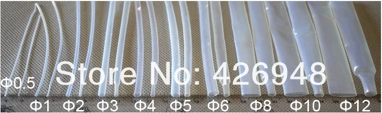 5 мм Диаметр PTFE термоусадочная трубка, 1,7 F4 F46 PFA термоусадочная трубка, политетрафторэтилен ETFE FEP термоусадочная труба
