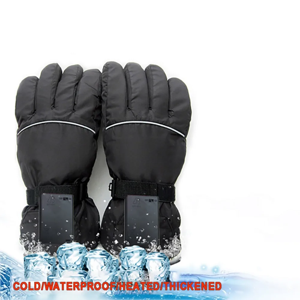 Windproof Ski Heating Gloves 4.5V Heated Polyester Motorcycle Gloves Warm & Safe (First Gear) #3B06 (3)
