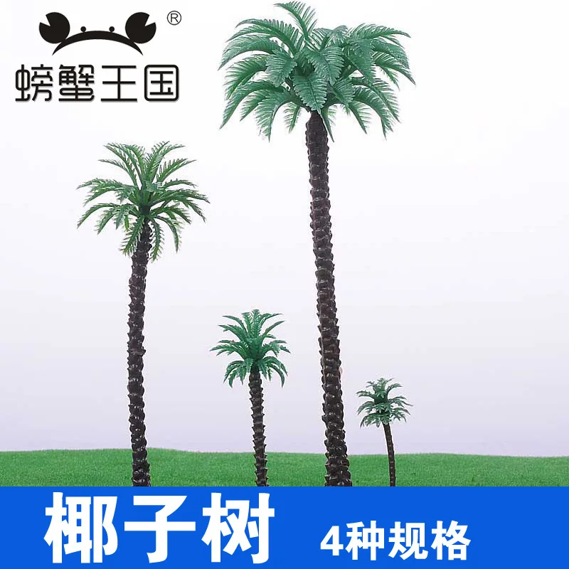  Crab Kingdom DIY Architecture Sand Table Material Garden Design Forest Model Trunk Coconut Trees Di