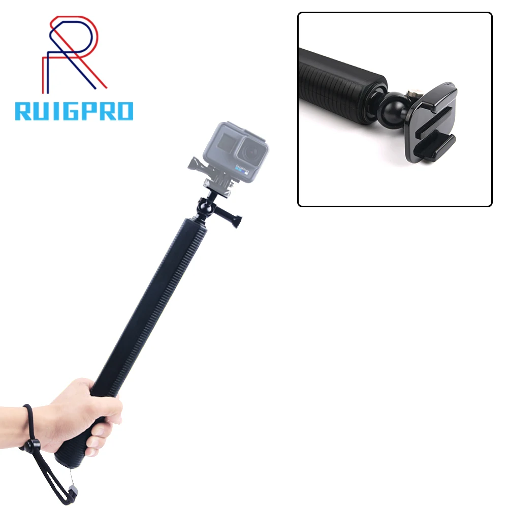 Складной выдвижной монопод Pole рукоятка селфи палка для GoPro Hero 4 5 6 7 DJI OSMO карманные