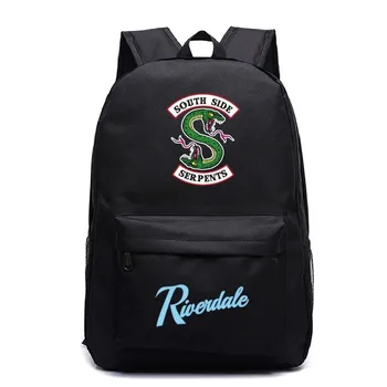 

Riverdale Backpack South Side Serpents Schoolbag Mujer Mochila Men Travel Laptop Backbag Teen Anime Schoolbag Cosplay Bookbag