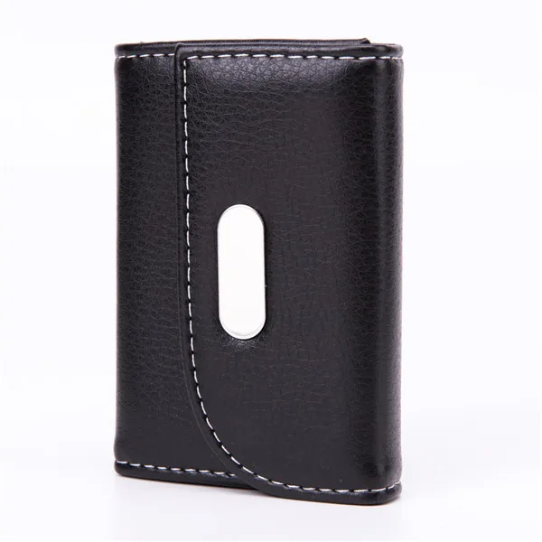 Тонкий RFID блокирующий кожаный кошелек держатель для кредитных карт кошелек для денег для мужчин и женщин модная сумка 10,5x7x2 см