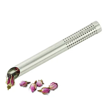 

Tea Strainer Filter Stick Stainless Steel Pipe Design Tea Infuser Teapot Tools