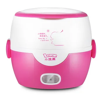 

1L Mini Rice Cooker Student Dormitory Noddles Hot Pot 2Double layers Insulation Steamers Electric Heating Cooking Lunch Box