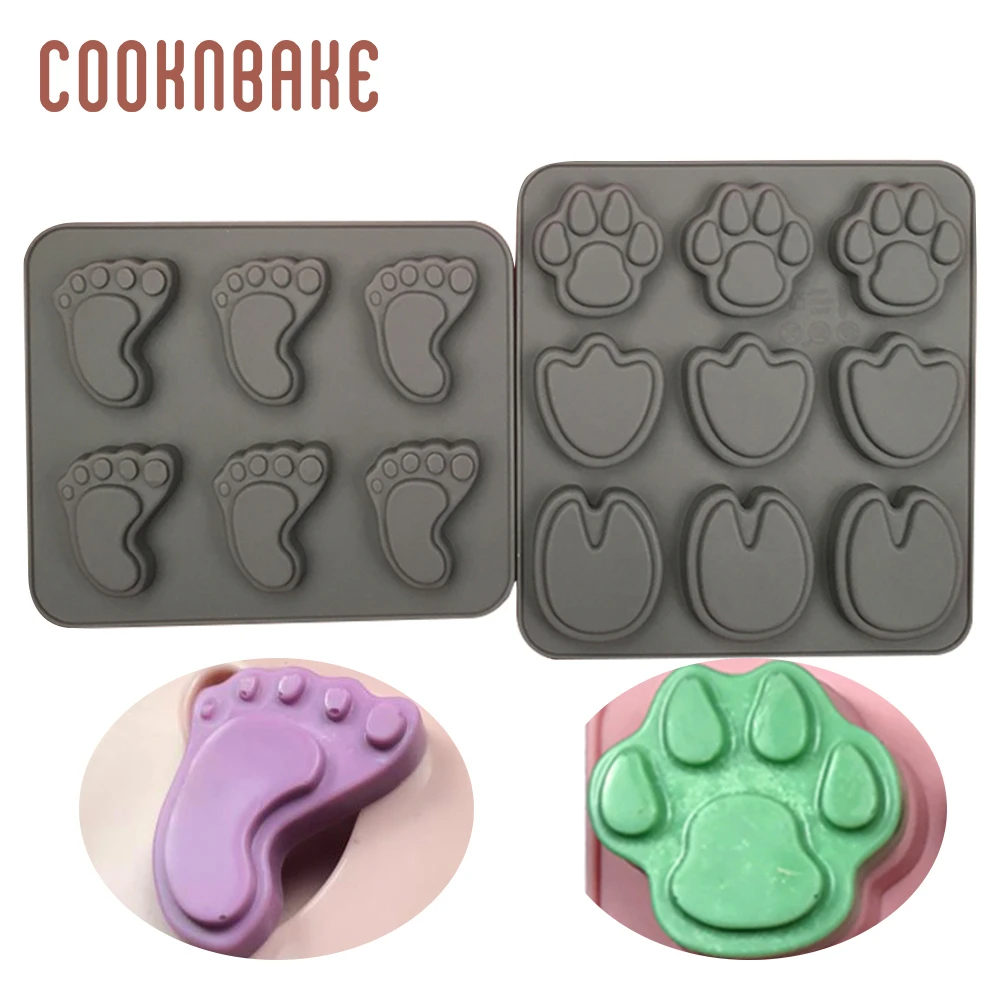 COOKNBAKE Силиконовое мыло Смола форма ноги торт Бисквит хлебное оборудование для