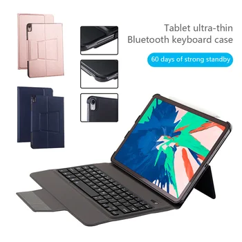 

Keyboard Case For iPad 2018 Air 2 / Air 1 / for iPad 2017 2018 Case 11 Silicone Soft Back Inside Smart Cover Multi-Angle Stand