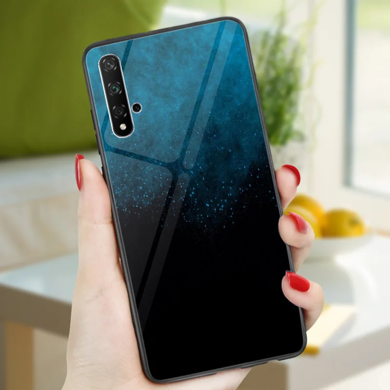 Глянцевая яркий Чехол для huawei Honor 20 Pro 8A 8C 8S 8X чехол для huawei Honor 9 10 Lite 9i 10i 7A Pro 7C Honor 20 Pro Чехол Крышка - Цвет: B2