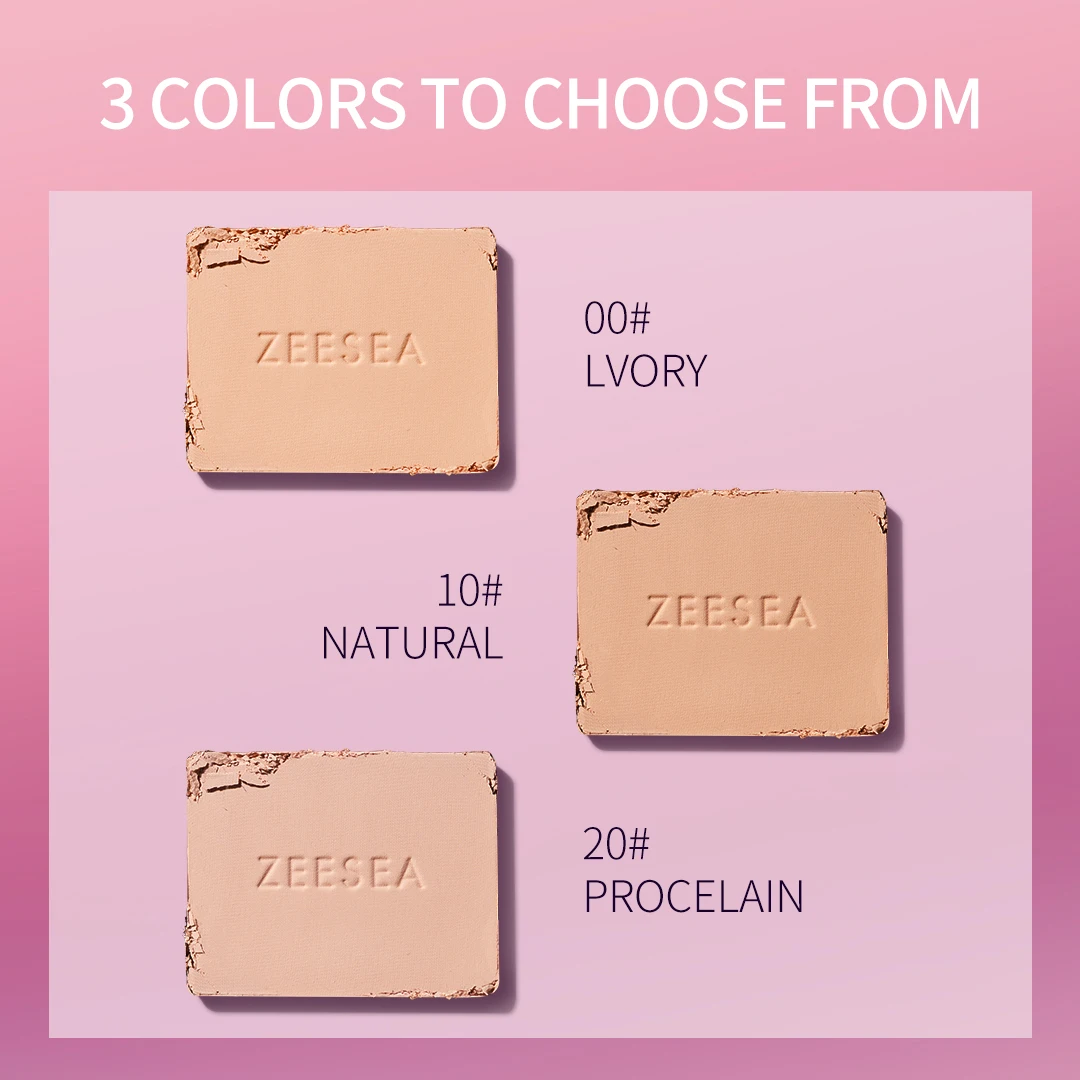 ZEESEA Press Powder Metaverse Pink Series Long Lasting Foundation New