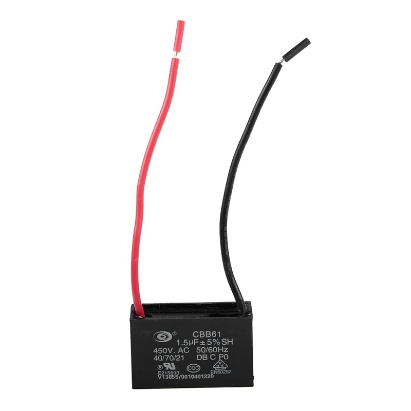 450V 1 5 мкФ 50/60Hz вентилятор моторный ходовой конденсатор с алюминиевой крышкой CBB61 |