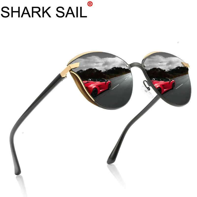 

SHARK SAIL Candies Brand Designer Cat Eye Sunglasses Women Luxury Alloy Sun Glasses Classic Retro Outdoor Oculos De Sol Gafas