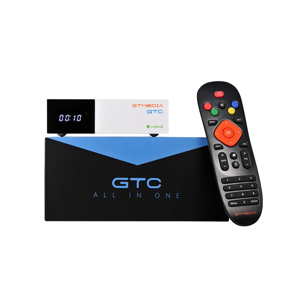  gtmedia GTC Android 6.0 Smart TV BOX DVB-S2 DVB-T2/Cable/ISDBT 4K 3D H.265 Wifi +1 year free CCcam  - 4000433033475
