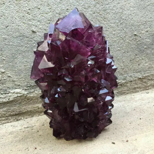 

Purple Alum Octahedral Obelisk Crystal Point Healing meditation random 1PC