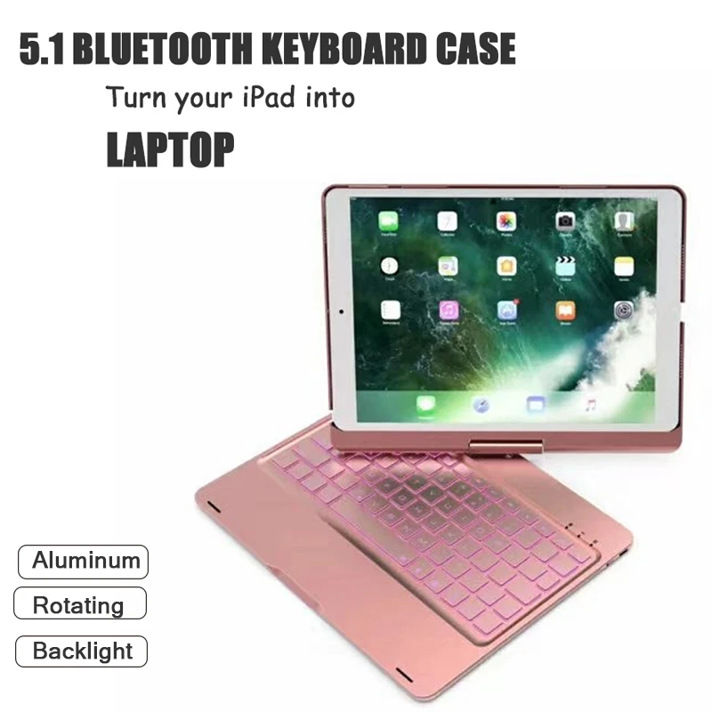 Алюминиевый 5 1 Bluetooth беспроводная клавиатура для iPad pro 10 &quot Premuim металлический