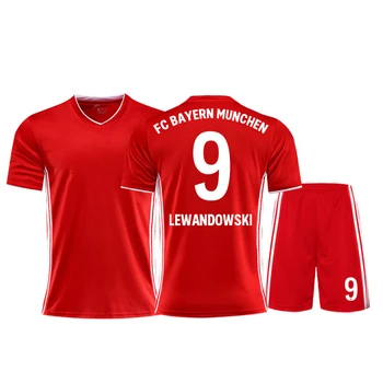 

NEW 20-21 Bayern Home And Away Game Team Uniform Printing Sports Training Uniform Football Suit For Boys And Girls