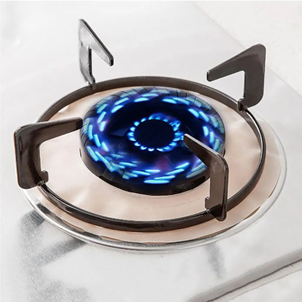 1/4pcs Round Gas Range Protectors Stoveburner Covers Trivets Stovetop Protection Mat Cooktop Liner Cover Pad