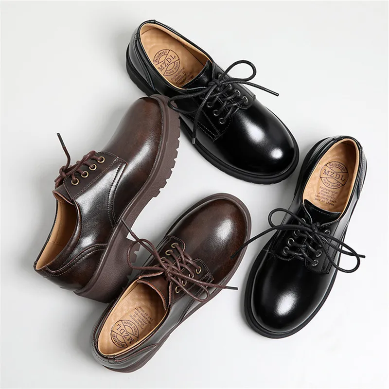 Women Flats New British Oxford Shoes For Women Casual Lace Up Flat Platform Female Creepers Zapatos Mujer Ladies Shoes Brogues (5)