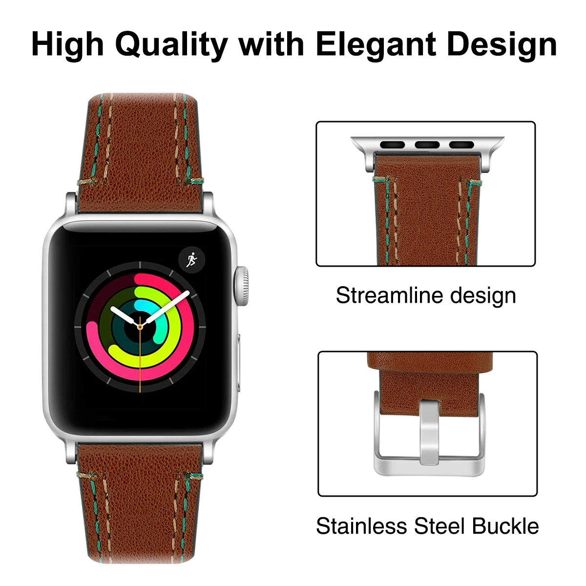 38/42 мм браслет для наручных часов Apple Watch, на возраст 1, 2, 3, 4, шила Матовый кожаный ремешок для часов из воловьей кожи замена в едином положении во время занятий легкой атлетикой для наручных часов iWatch, 4, версия 1, 2, 3, ремешок для часов