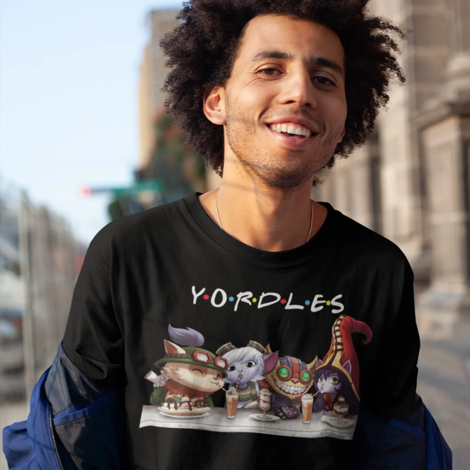 Рубашка League of Legends Yordles Friends Подарочная рубашка Teemo 000ana Ziggs Lulu Shirt | Мужская одежда